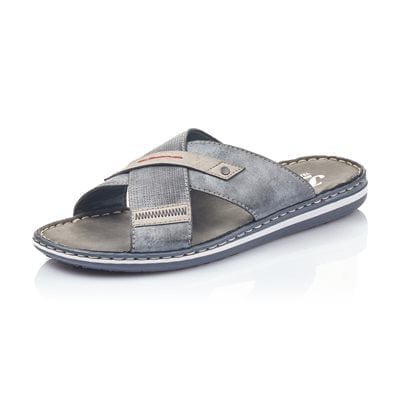Rieker Men's 21057-14 Slide on Sandal- Blue - Image 2