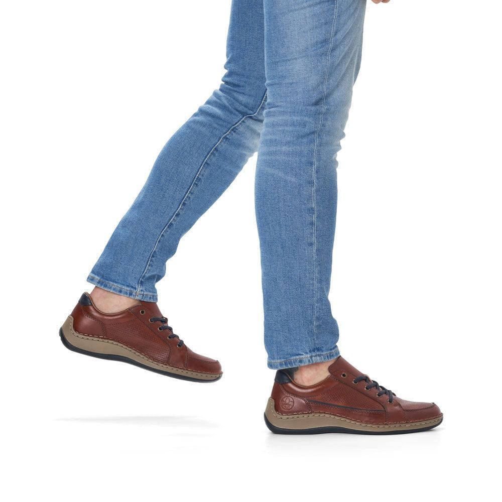 Rieker Men's 05231-24 Dress Sneakers- Brown - Image 6