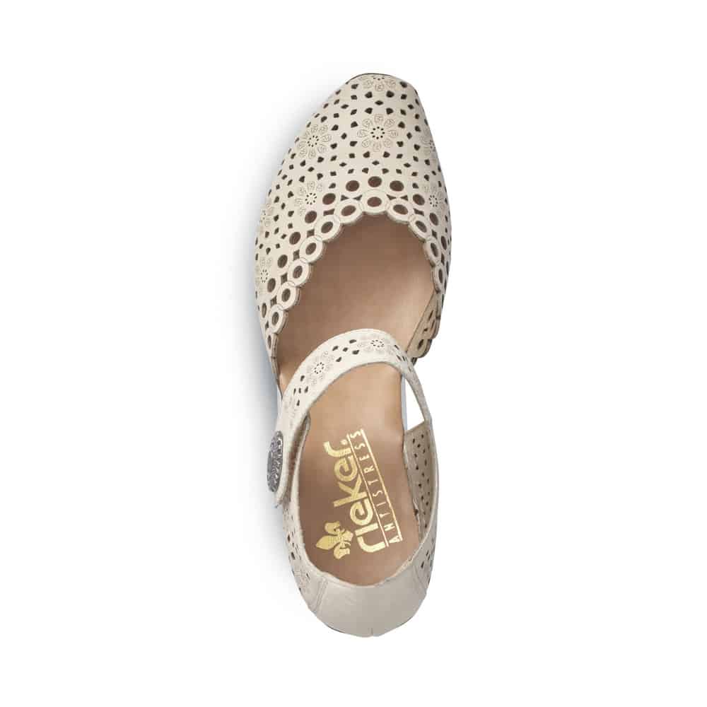 Rieker Women's 43753-60 Mary Jane Heels - Cream - Image 3
