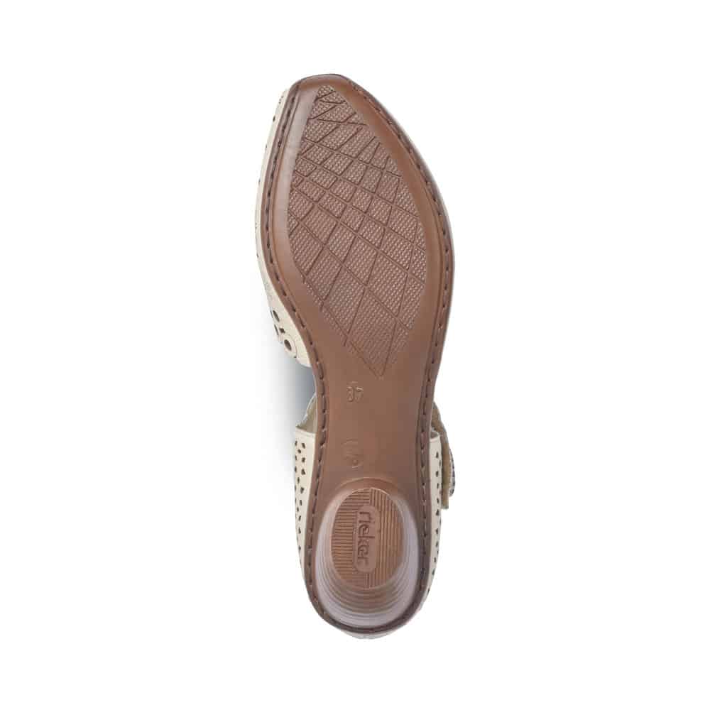 Rieker Women's 43753-60 Mary Jane Heels - Cream - Image 4
