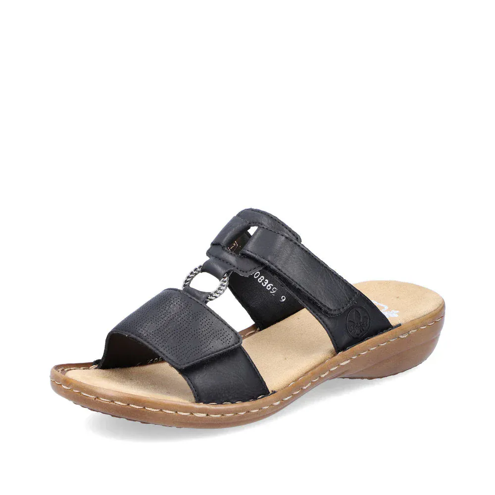 Rieker Women's 60885-00 Regina Sandals- Black - Image 2