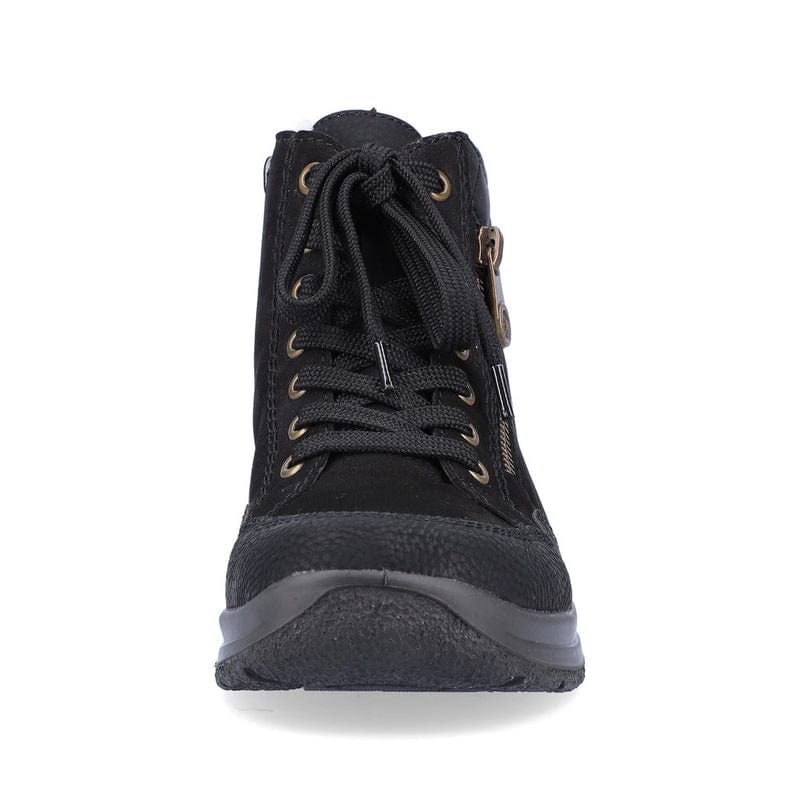 Rieker Women's L7701-00 Lace & Zip Ankle Boots- Black - Image 5
