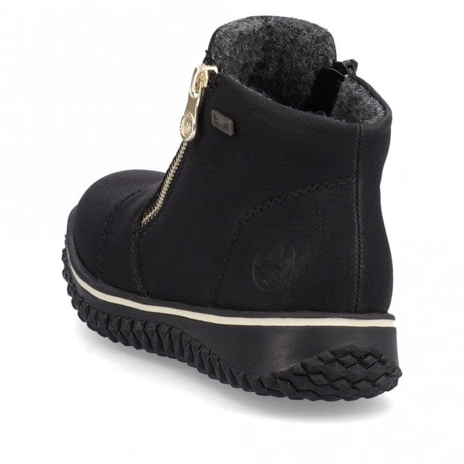 Rieker Women's Z4265-00 Dual Zip Winter Booties- Black - Image 5