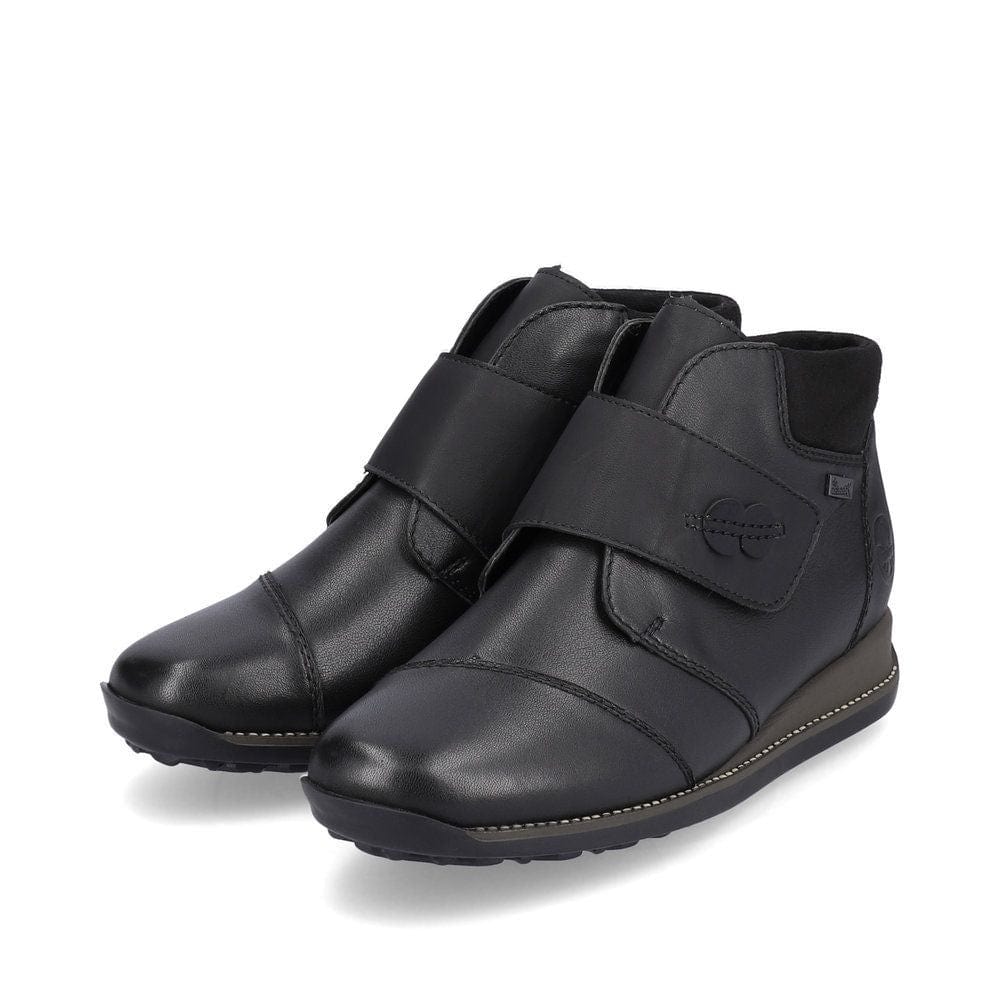 Rieker Women's 44255-00 Velcro Dress Booties- Black - Image 2