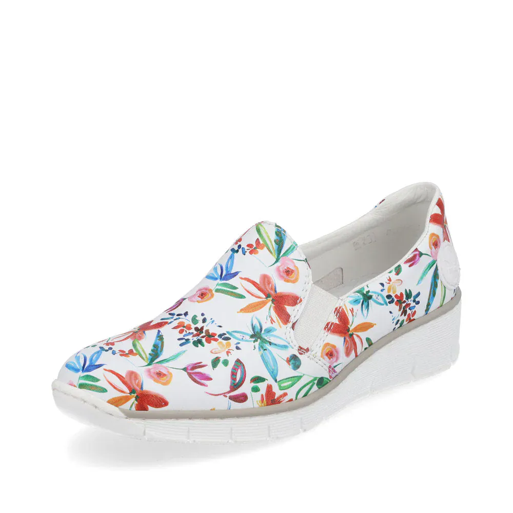 Rieker Women's 53766-90 Slip On Loafers- Multi - Image 2