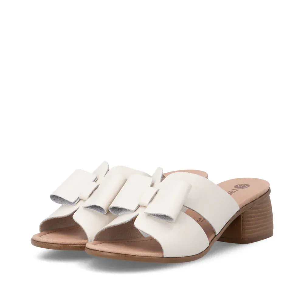 Remonte Women's R8759-60 Heeled Mule Sandals- Beige - Image 5