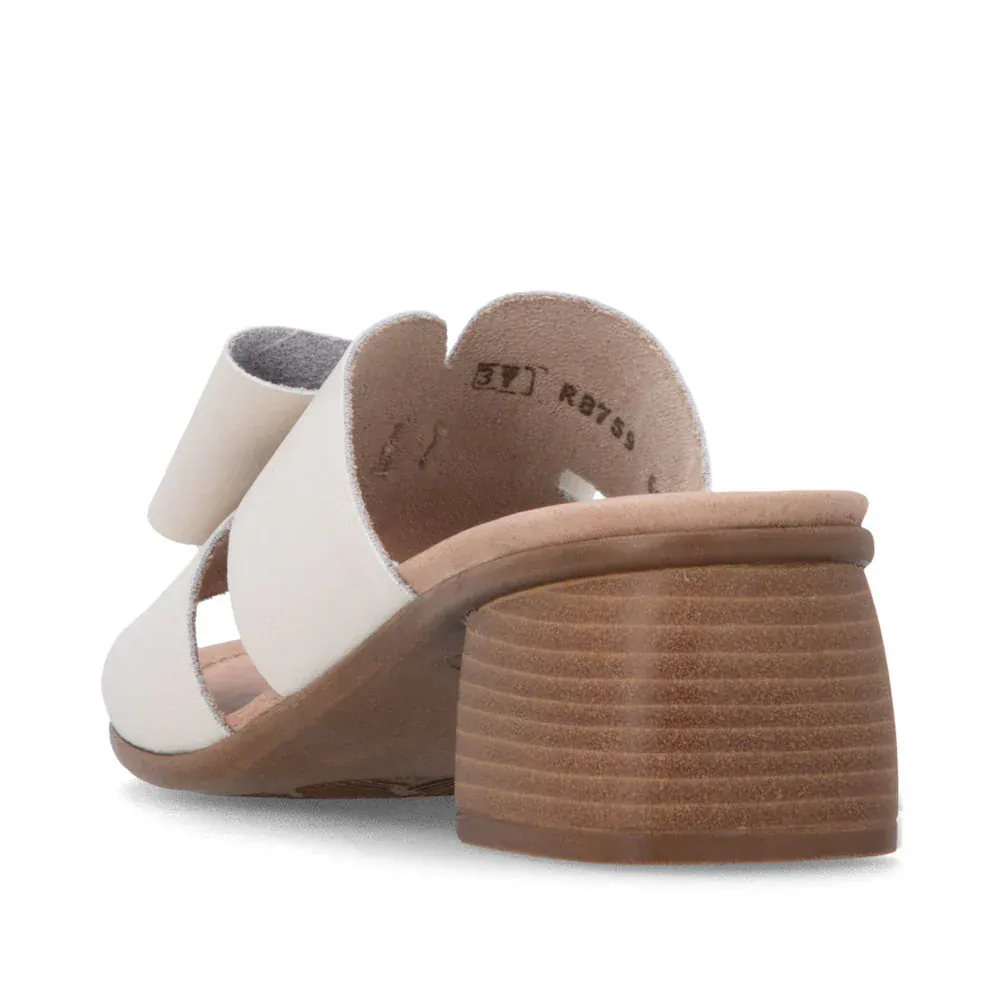 Remonte Women's R8759-60 Heeled Mule Sandals- Beige - Image 8