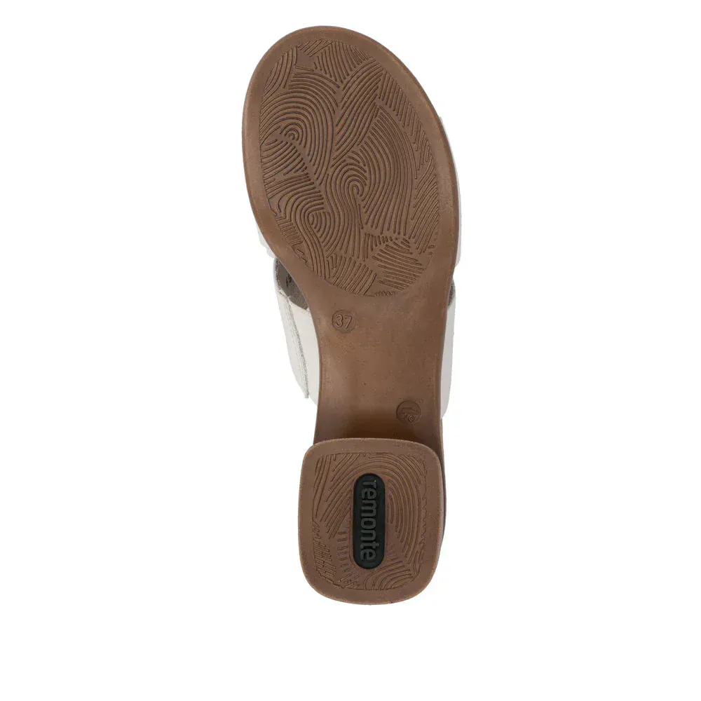 Remonte Women's R8759-60 Heeled Mule Sandals- Beige - Image 9
