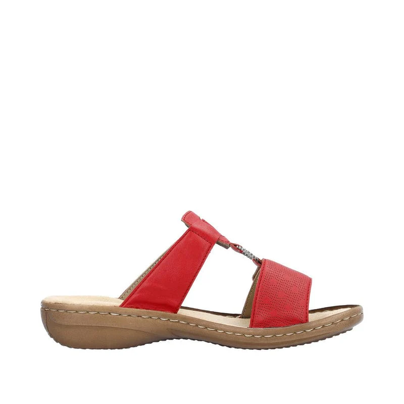 Rieker Women's 60885-33 Regina Sandals- Red