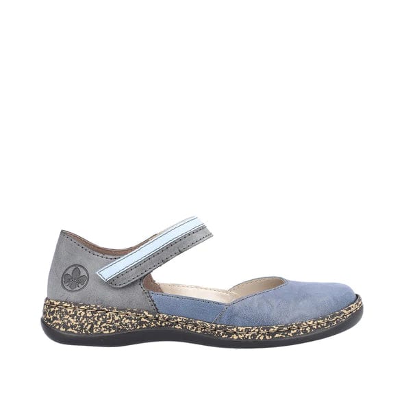 Rieker Women's 46336-12 Daisback Mary Janes- Blue