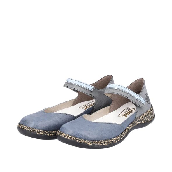 Rieker Women's 46336-12 Daisback Mary Janes- Blue - Image 4