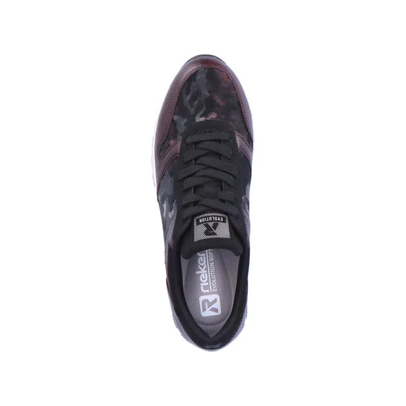 Rieker Women's 40804-35 Sneakers- Red Combination - Image 5