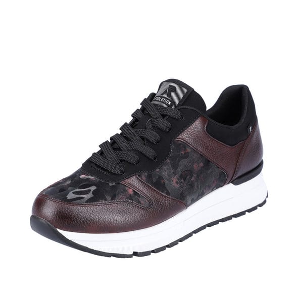 Rieker Women's 40804-35 Sneakers- Red Combination - Image 8
