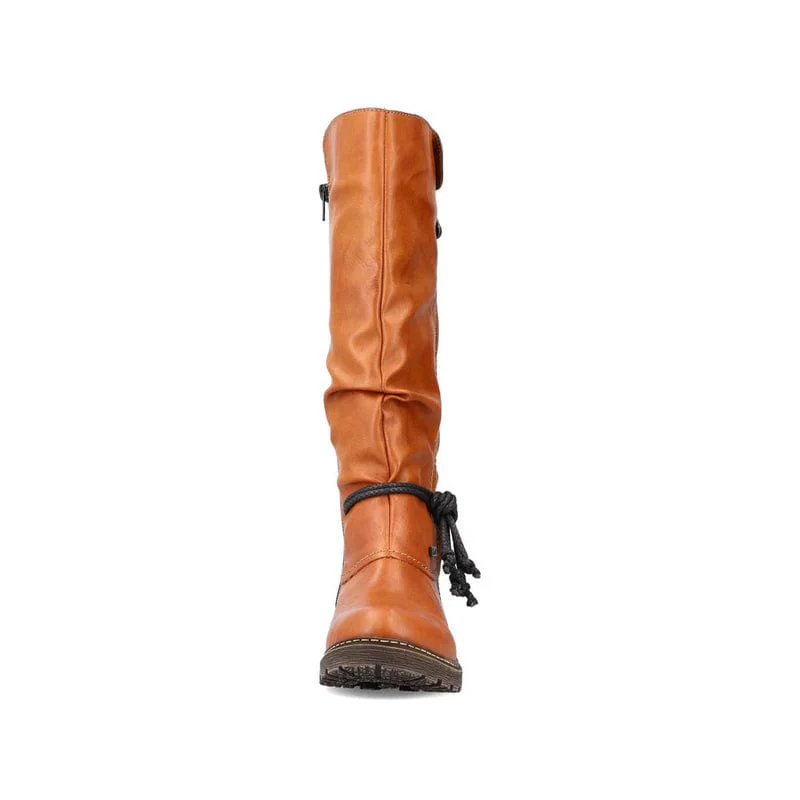 Rieker Women's Z4758-24 Tall Detail Boots- Brown - Image 5