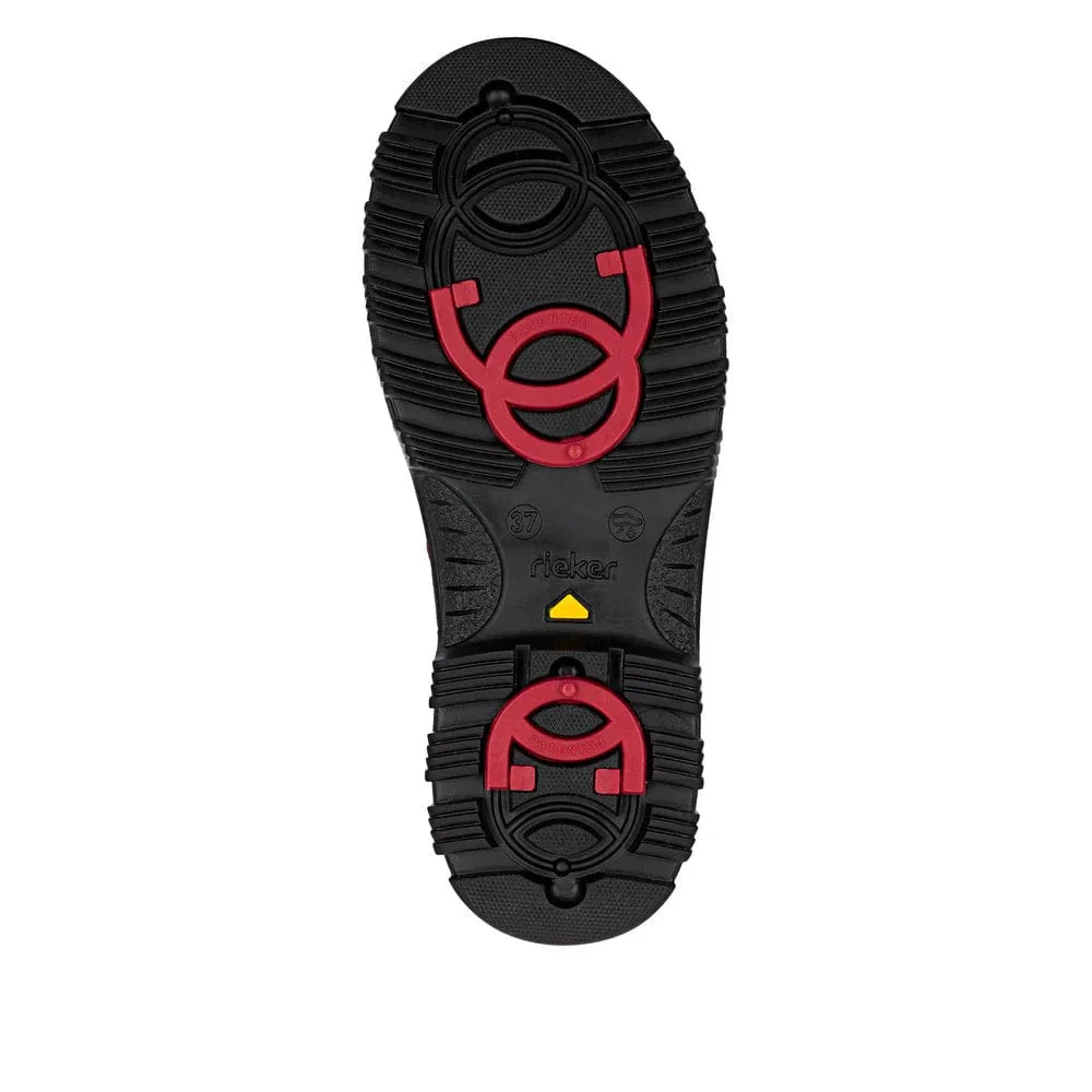 Rieker Women's X8251-35 Waterproof Double Zip Ice Grip Boots- Red - Image 8