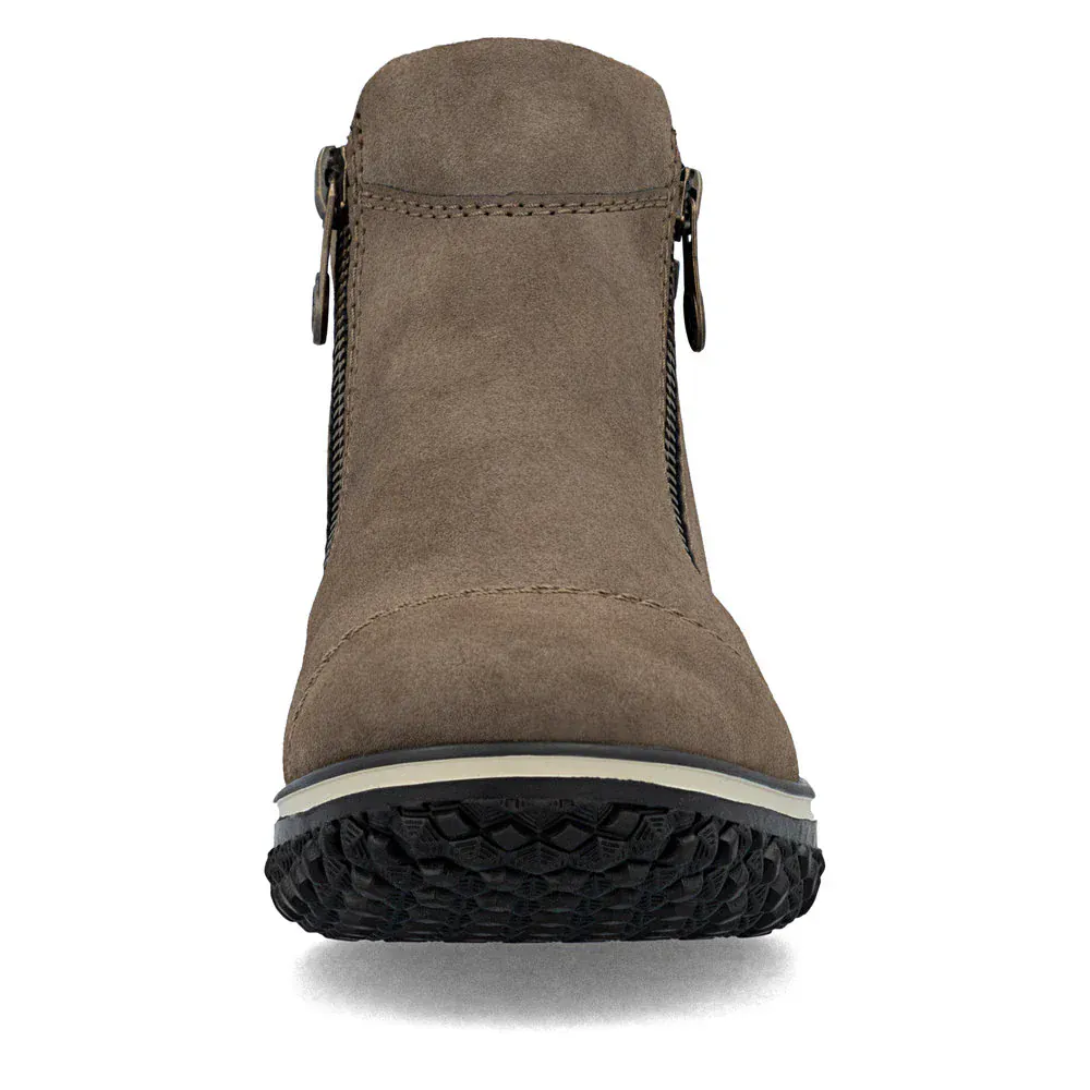 Rieker Women's Z4265-24 Dual Zip Winter Booties- Brown - Image 5
