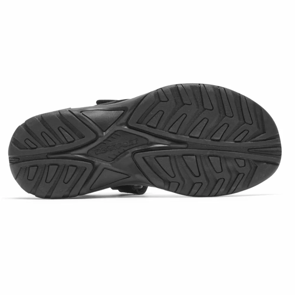 Rockport Men's Byron Quarter Strap Sandals- Black - Image 4