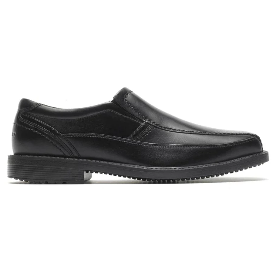 Rockport Men's SL2 Bike Toe Slip On Dress Shoes- Black