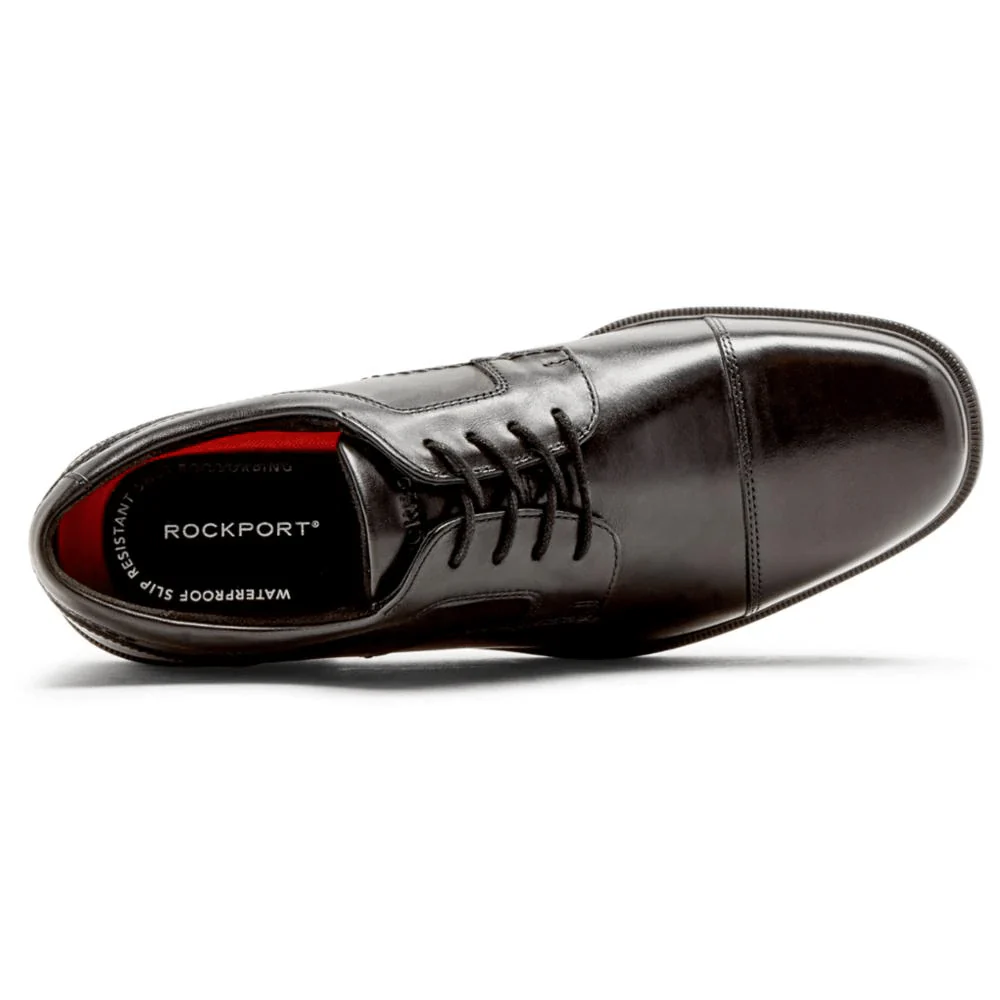 Rockport Men's Taylor Cap Toe Dress Shoes- Black - Image 2