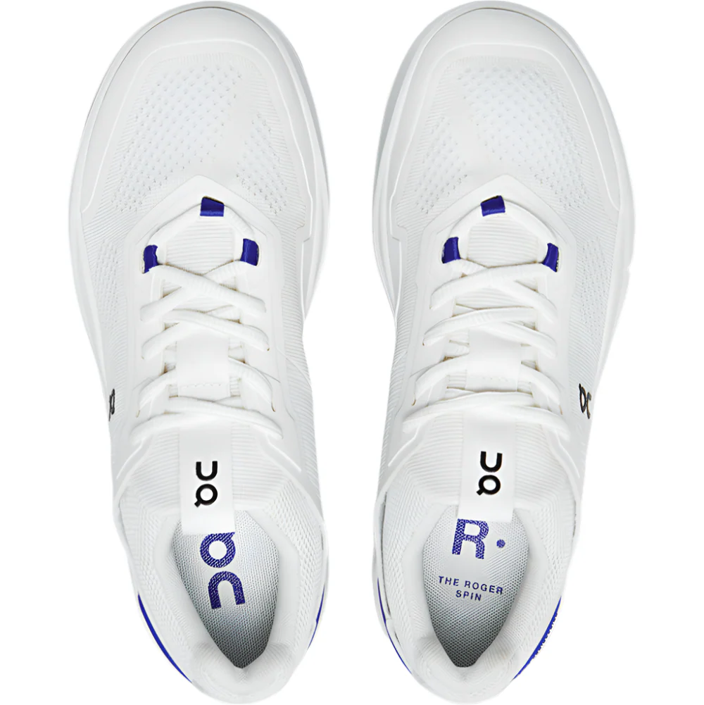 On Cloud Women’s The ROGER Spin Sneakers- White/Indigo - Image 4