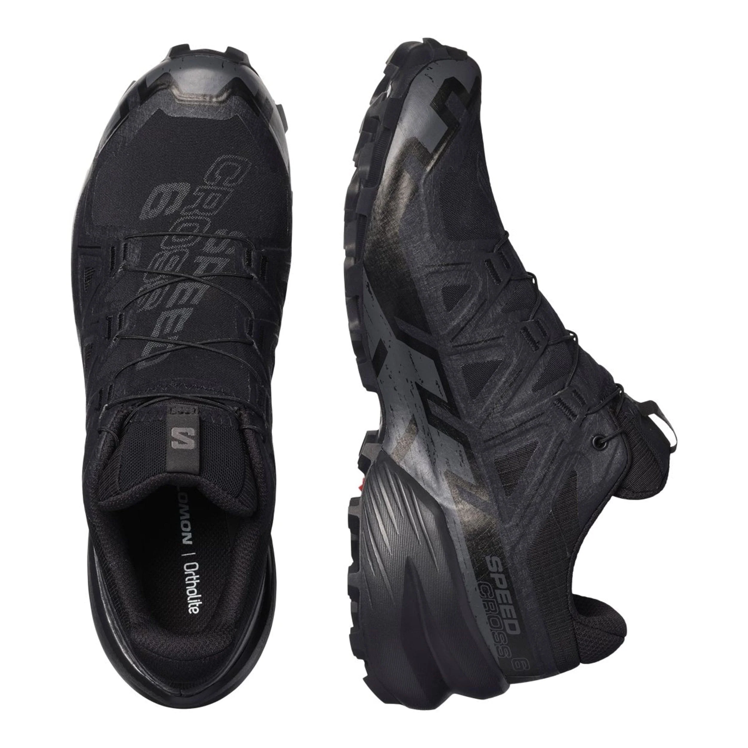 Salomon Men's Speedcross 6 Trail Runners - Black/ Phantom - Image 4