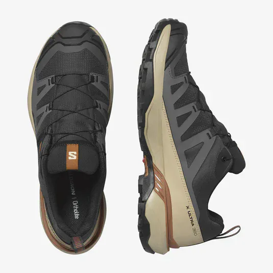 Salomon Men's X Ultra 360 Gore-Tex® Hiking Shoes- Phantom/ Safari/ Caramel Cafe - Image 4