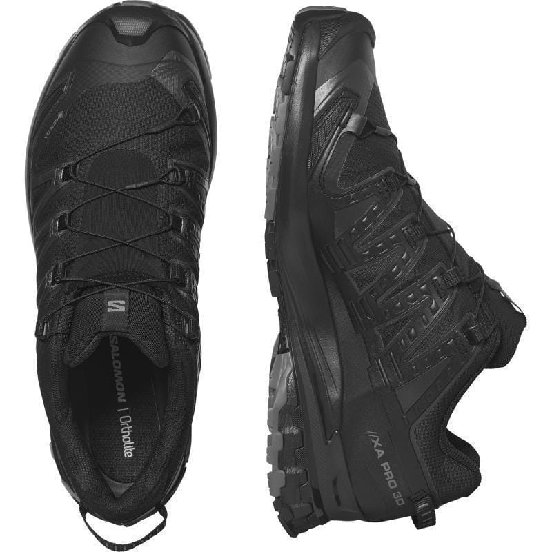 Salomon Men's XA Pro 3D V9 Gore-Tex® Trail Running Shoes (Wide)- Black/ Phantom/ Pewter - Image 4