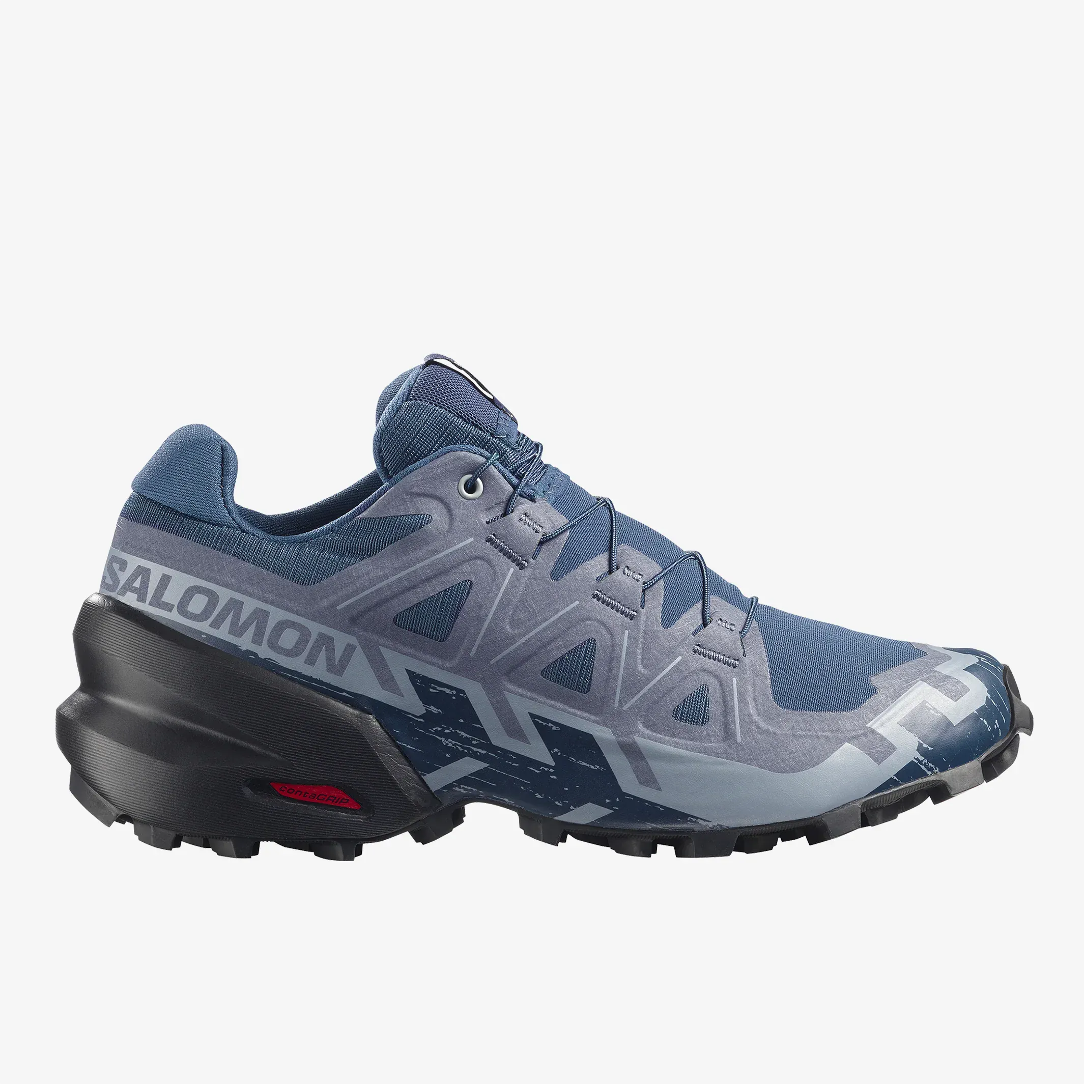 Salomon Women's Speedcross 6 Trail Runners - Spellbound/ Black/ Tradewinds
