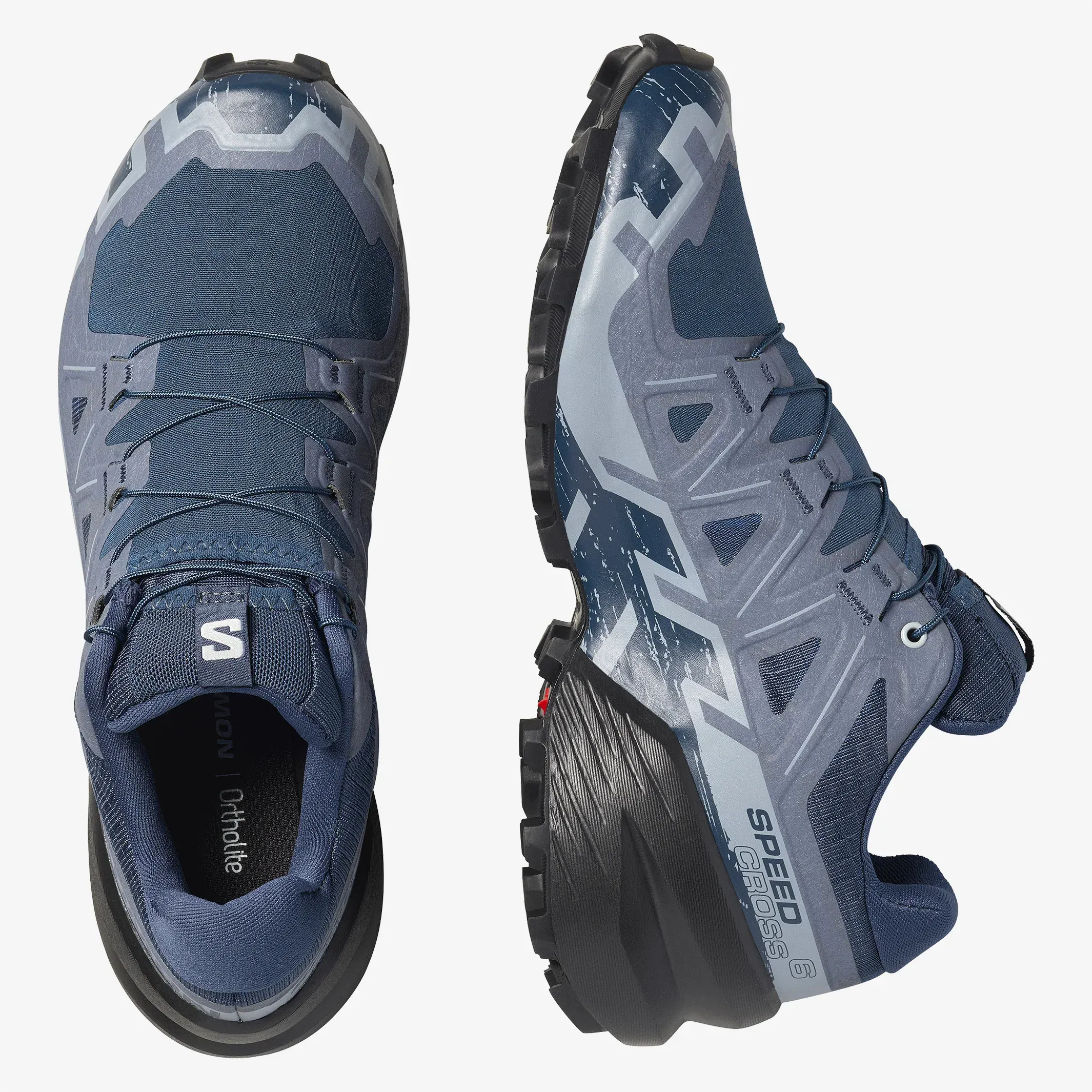 Salomon Women's Speedcross 6 Trail Runners - Spellbound/ Black/ Tradewinds - Image 4