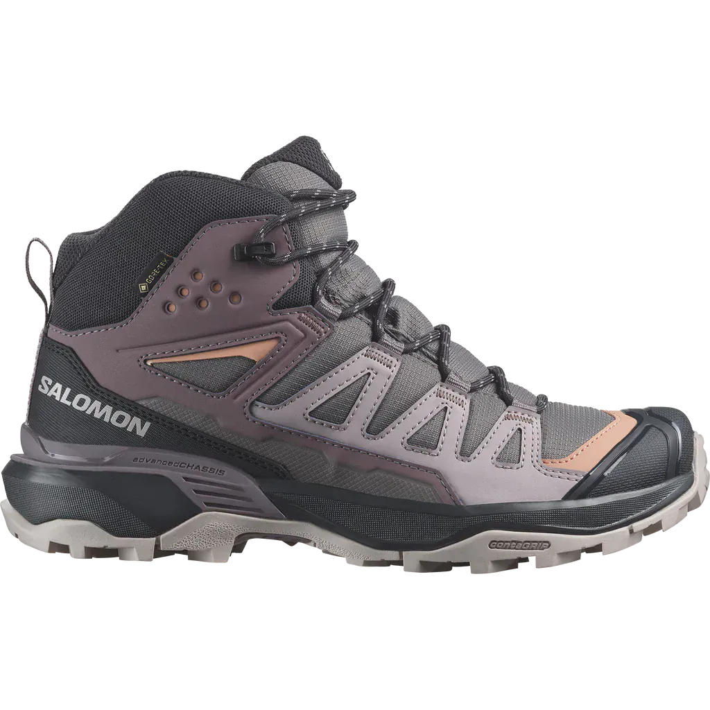 Salomon Women's X Ultra 360 Mid Gore-Tex® Hiking Shoes- Nine Iron/ Excalibur/ Shadow Grey