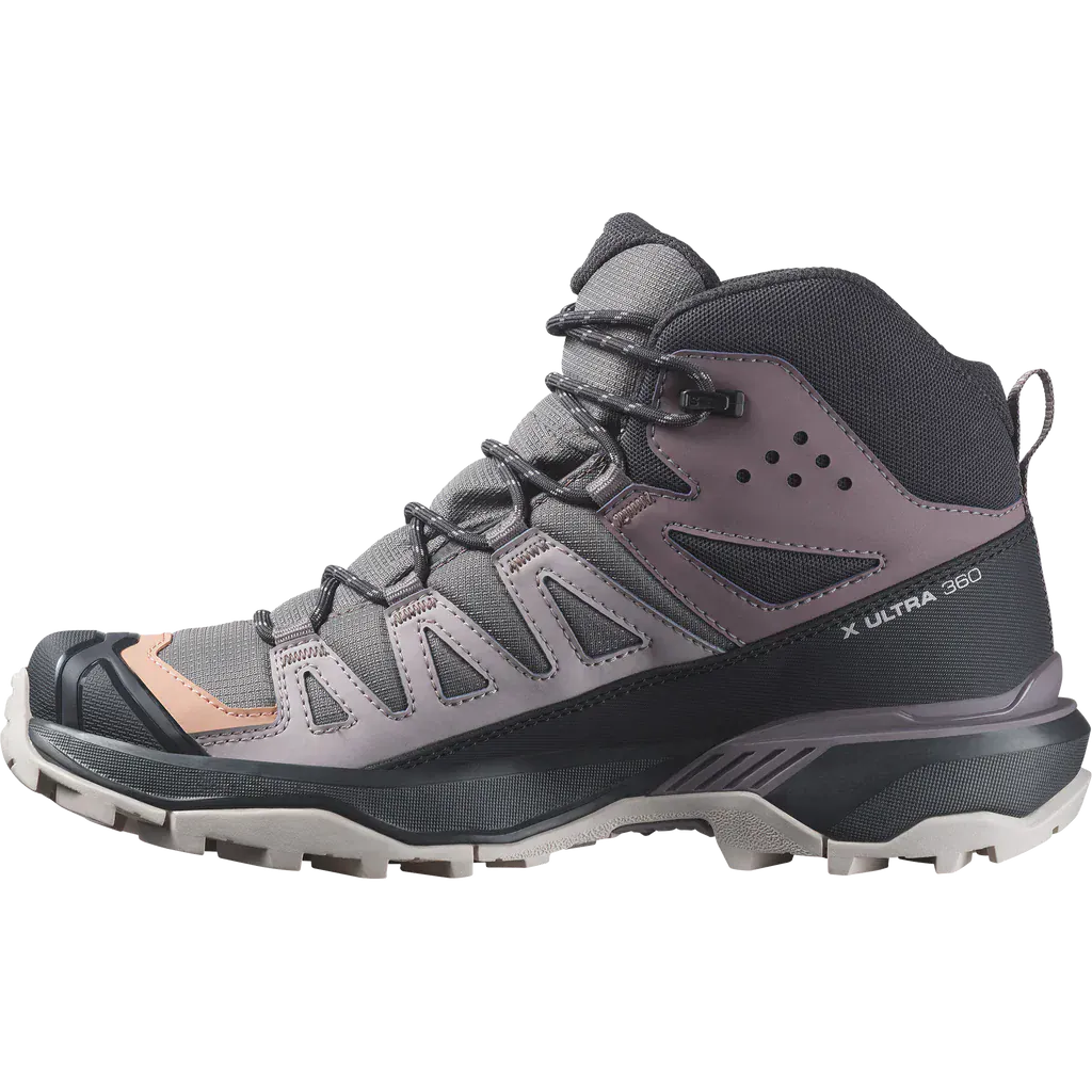 Salomon Women's X Ultra 360 Mid Gore-Tex® Hiking Shoes- Nine Iron/ Excalibur/ Shadow Grey - Image 2
