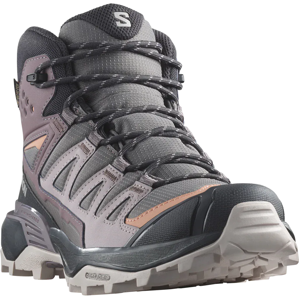 Salomon Women's X Ultra 360 Mid Gore-Tex® Hiking Shoes- Nine Iron/ Excalibur/ Shadow Grey - Image 3