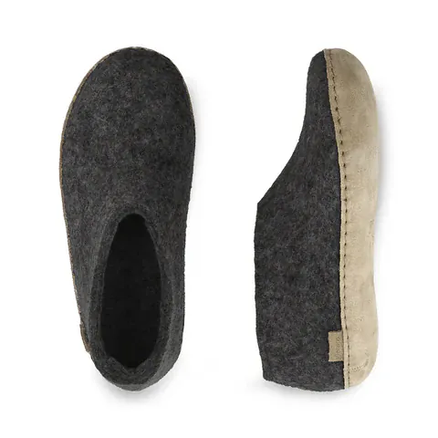 Glerups Shoe Slippers - Charcoal - Image 3