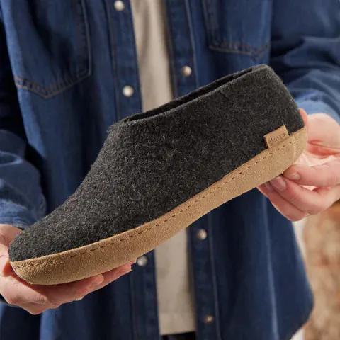 Glerups Shoe Slippers - Charcoal - Image 5
