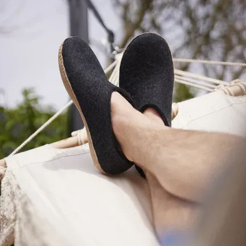 Glerups Shoe Slippers - Charcoal - Image 7