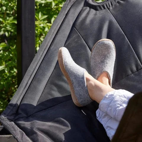 Glerups Shoe Slippers- Grey - Image 7
