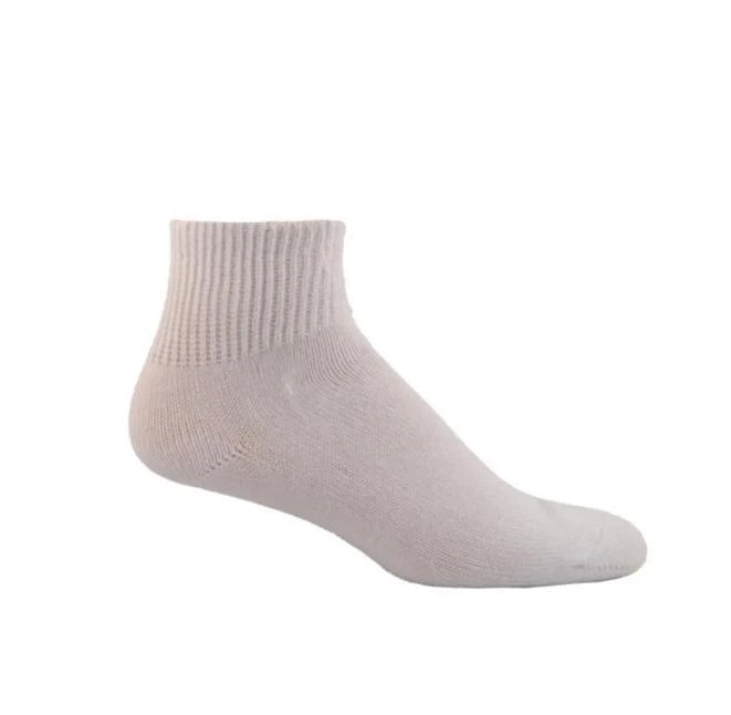 Simcan Unisex Comfort Diabetic Lo-Rise Socks- White