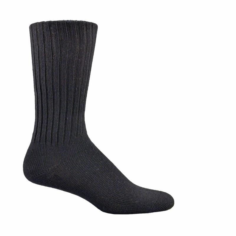 Simcan Unisex Easy Comfort Diabetic Mid-Calf Socks- Black (3 pack)