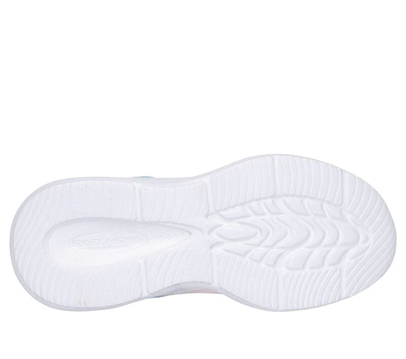 Skechers Kid's Sola Glow Sneakers- Grey/ Light Pink - Image 4
