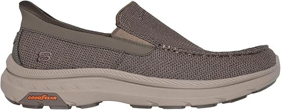Skechers Men's Pollard Wilfred Slip Ons- Taupe