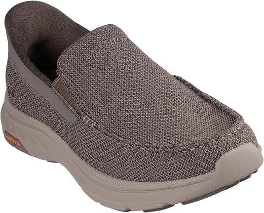 Skechers Men's Pollard Wilfred Slip Ons- Taupe - Image 2