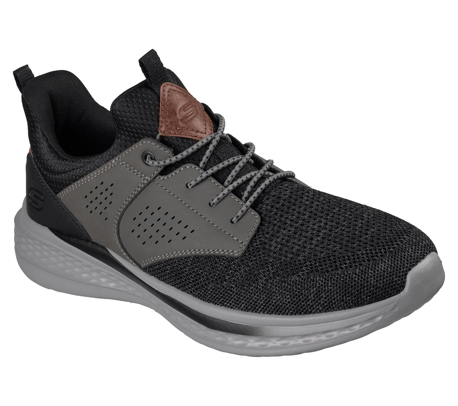Skechers Men's Slade Breyer Sneakers- Black/ Grey - Image 4