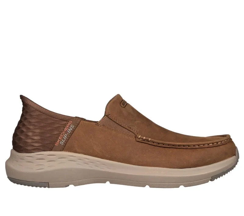 Skechers Men's Parson Oswin Slip Ons- Desert