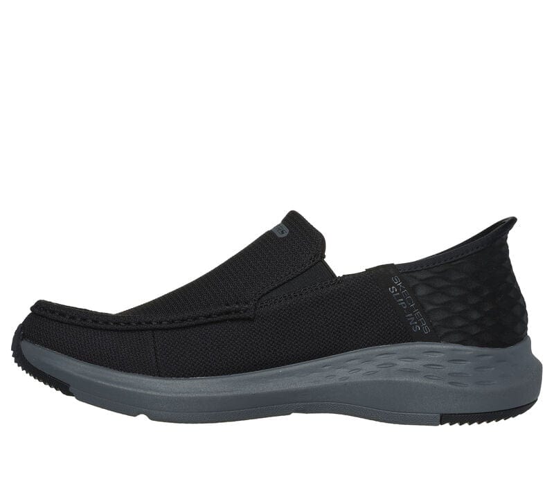 Skechers Men's Parson Ralven Slip Ons- Black/ Charcoal - Image 4