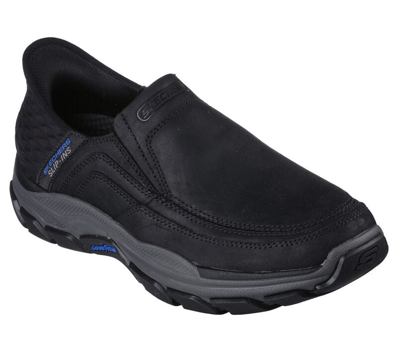 Skechers Men's Respected Elgin Slip Ons- Black - Image 3