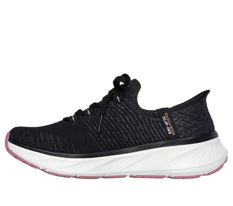 Skechers Women's Edgeride Sneakers- Black/ Pink - Image 4