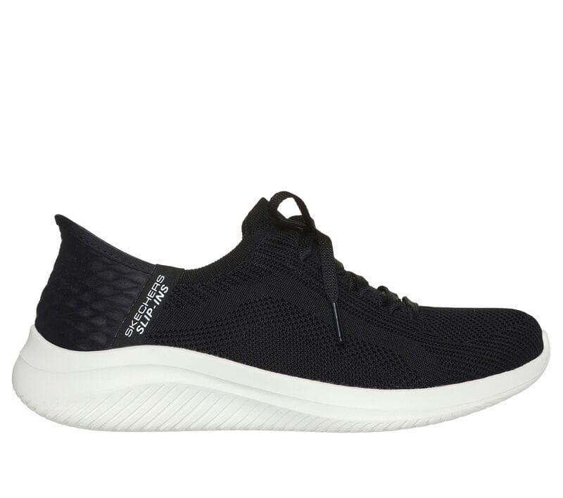 Skechers Women's Ultra Flex 3.0 Brilliant Slip Ons- Black