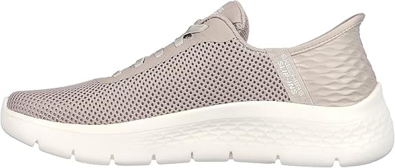 Skechers Women's Go Walk Flex Sneakers- Taupe - Image 3