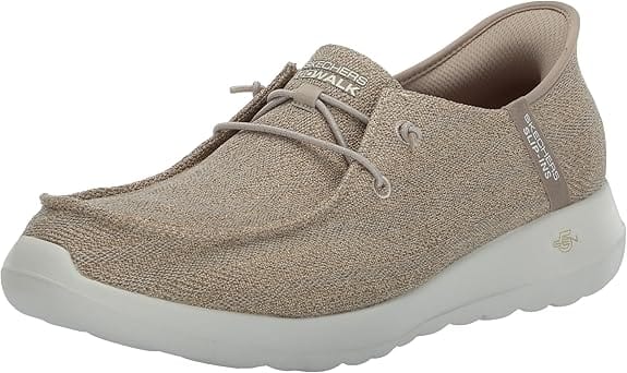 Skechers Women's Go Walk Joy Idalis Sneakers- Taupe - Image 2