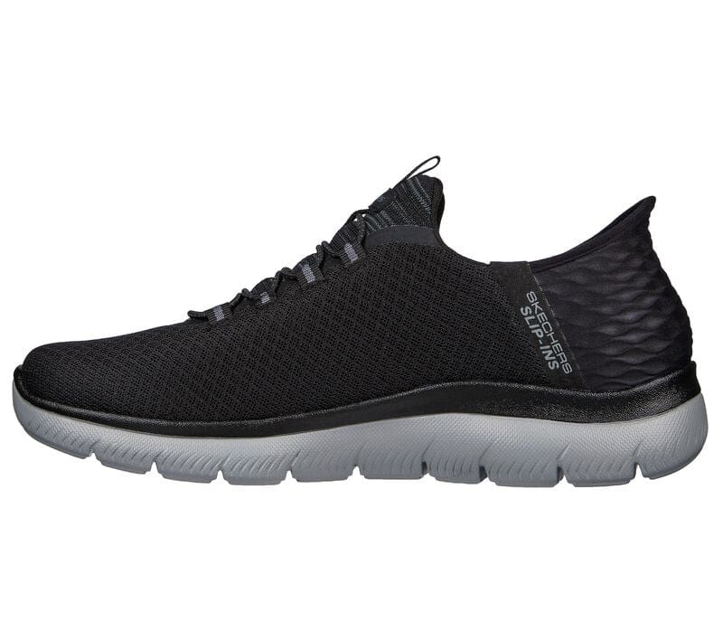 Skechers Men's Summit High Sneakers- Black/ Charcoal - Image 4